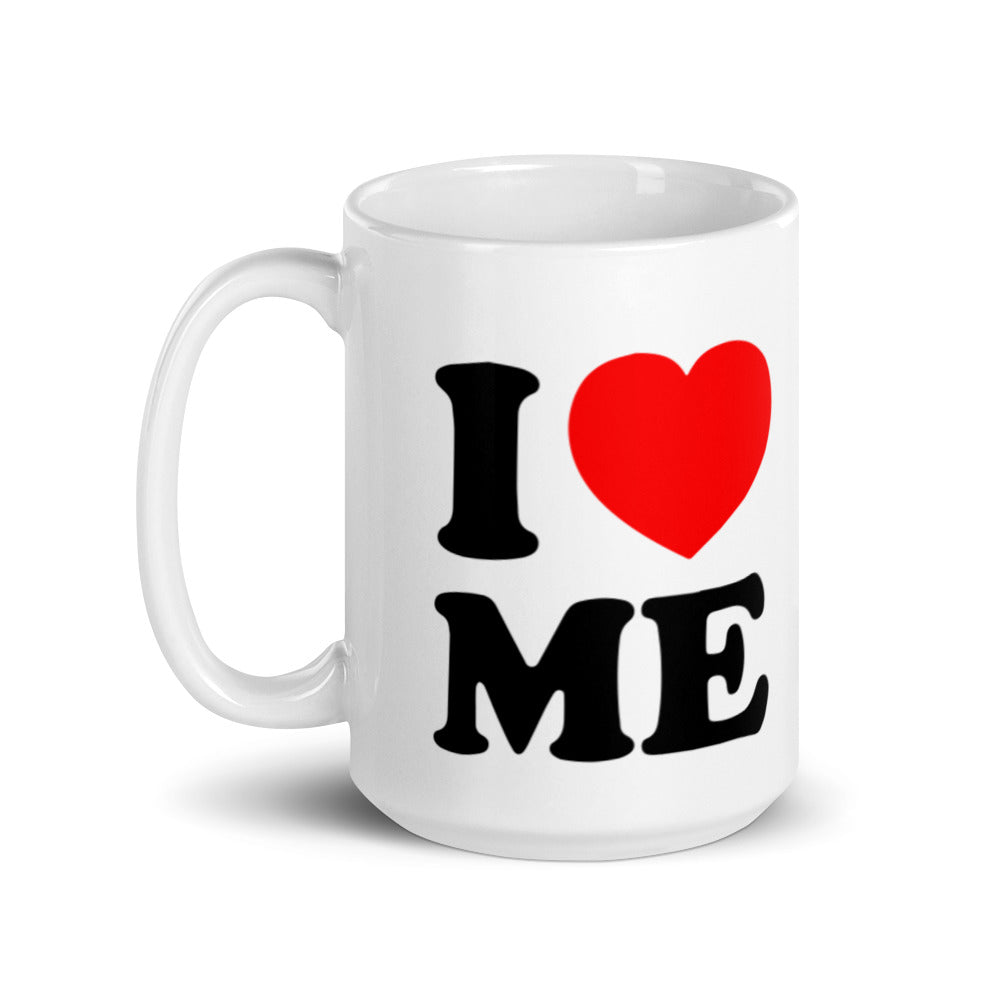 White glossy mug